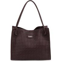 Shopper Tote aus Kunstleder mit Tasche