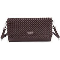 Gewebte Schultertasche aus veganem Leder