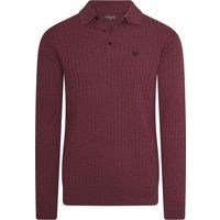 Herren Poloshirt aus geripptem Strick