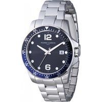 Herrenuhr mit blauem Zifferblatt und Edelstahl