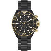 Schwarze und goldene Herren Pro Diver Uhr