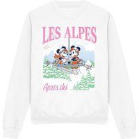 Disney - "Les Alpes" Sweatshirt für Herren/Damen Unisex (Weiß)