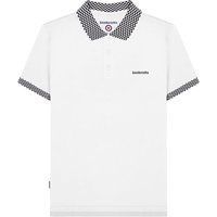 Kurzarm-Poloshirt mit gemustertem Kragen