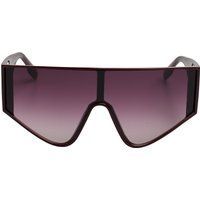Geometrische Schild-Sonnenbrille mit Farbverlaufsglas