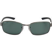 Rechteckige Herren-Sonnenbrille aus Metall