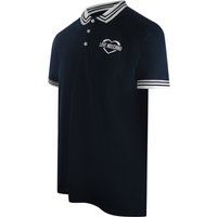 Marineblaues Poloshirt mit Herzlogo