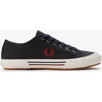 Fred Perry B708 Vintage Tennis Canvas Herren Sneaker Navy/Rot