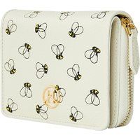 Bienenmuster Leder Bifold Geldbörse