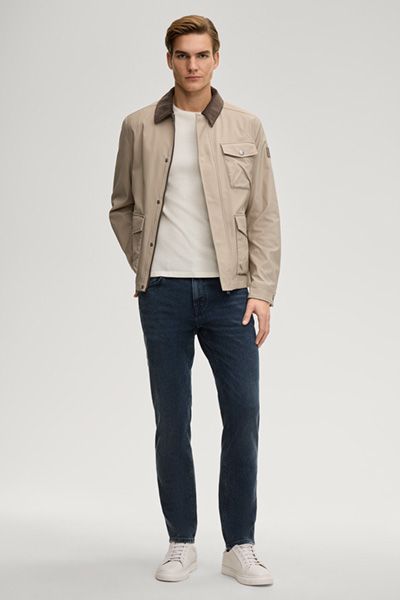 Pullover Svenor Offwhite Baumwolle Langarm Rundhalsausschnitt Casual Unisex