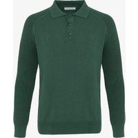 Zopfstrick-Pullover mit Polokragen