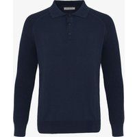 Zopfstrick-Pullover mit Polokragen