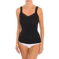 Bambus Tank Top mit Spitzendetails