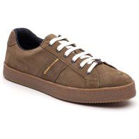 Base London Hopper Leder Herren Moos Turnschuhe