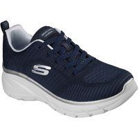 Skechers Fashion Fit 2.0 Polyester Damen Sneaker Navy/Silber