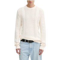 Kabelstrick Rundhals-Pullover