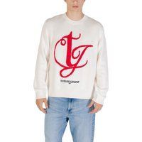 Strickpullover mit Logo und Rundhalsausschnitt