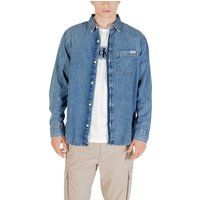Herren Langarm Denim Hemd