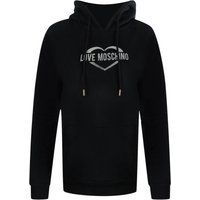 Damen Love Moschino Hoodie mit Herz-Logo