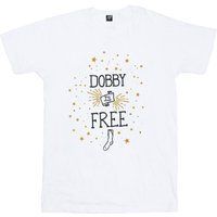 Harry Potter - "Dobby Is Free" T-Shirt für Mädchen (Weiß)