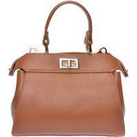 Leder-Beuteltasche mit Quasten
