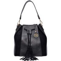 Leder Beuteltasche mit Quasten