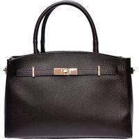 Braune Ledertasche mit Tragegriff