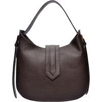 Braune Ledertasche mit Tragegriff