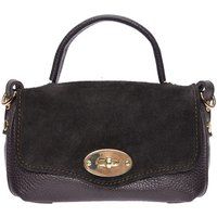 Leder Satchel Tasche mit Griff