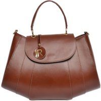 Braune Ledertasche mit Struktur