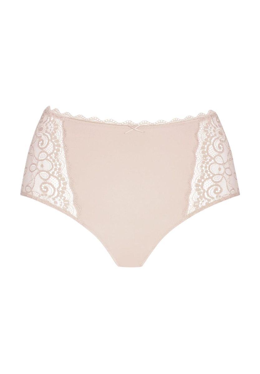 Taillenhoher Slip mit Spitzendetails