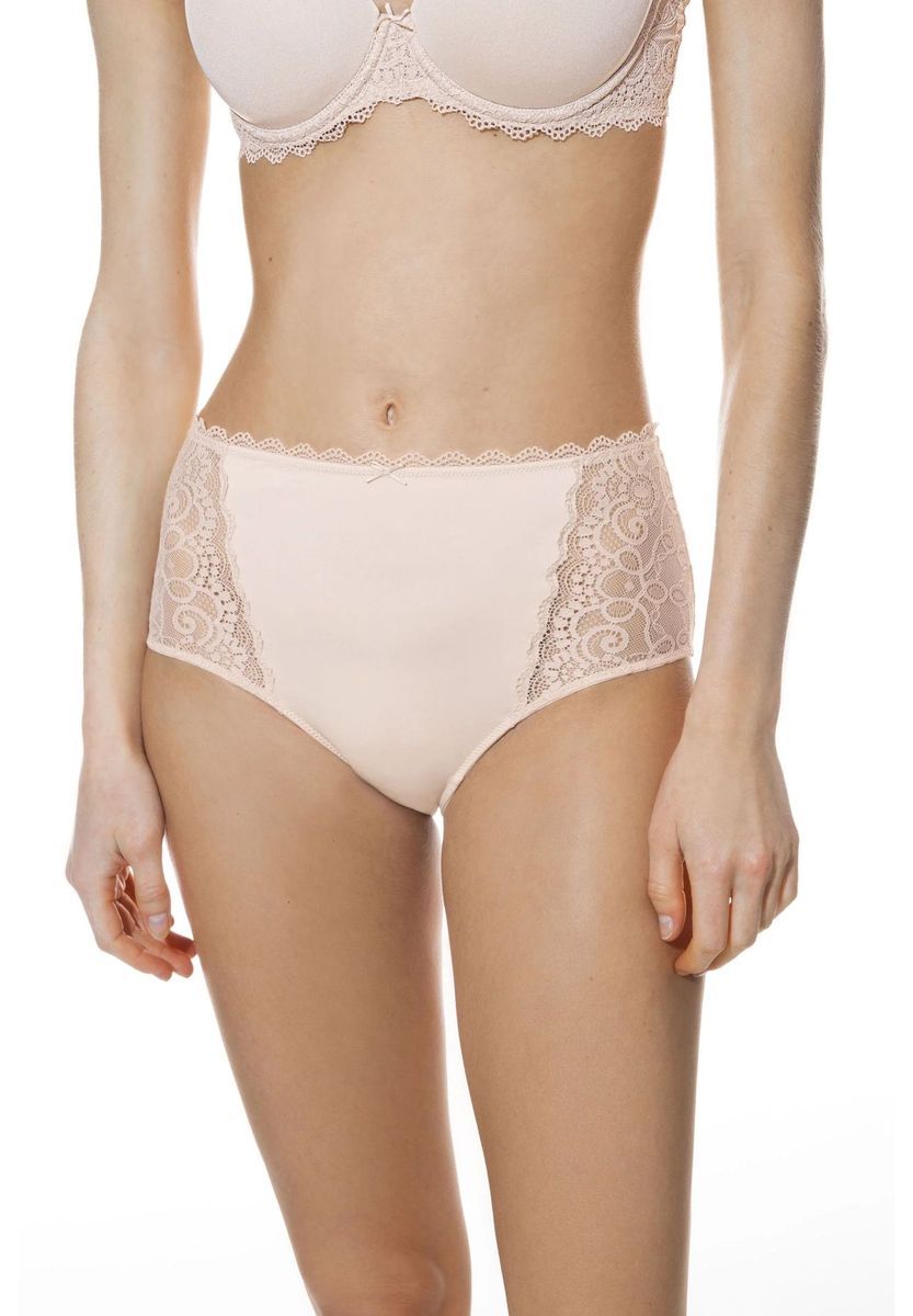 Taillenhoher Slip mit Spitzendetails