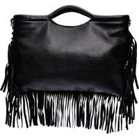 Elegante Leder-Tote-Handtasche mit Schloss