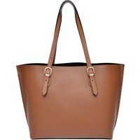 Braune Ledertasche mit Schulterriemen