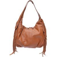 Braune Ledertasche mit Schulterriemen