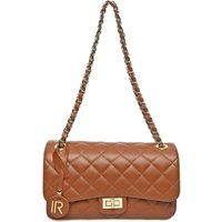 Braune Ledertasche mit Schulterriemen