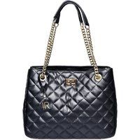 Gesteppte Schultertasche aus Leder