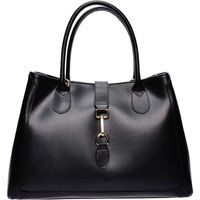 Gesteppte Schultertasche aus Leder
