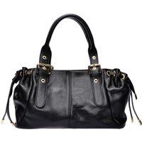 Strukturierte Handtasche aus Leder
