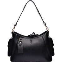 Strukturierte Handtasche aus Leder