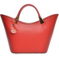 Schultertasche aus genarbtem Leder im Hobo-Stil