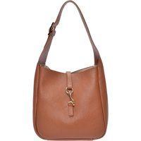 Braune Schultertasche aus Leder