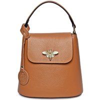 Braune Wildleder-Fransen-Beuteltasche