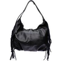 Strukturierte Schultertasche aus Leder