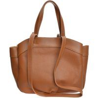 Klassische Ledersatteltasche mit oberem Griff