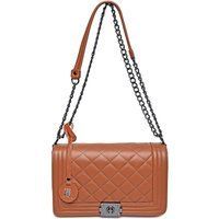 Gesteppte Ledertasche