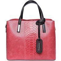 Handtasche aus geprägtem Reptilienleder