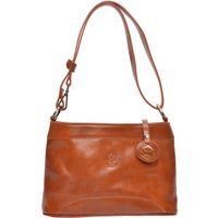Klassische Ledertasche mit Schultergurt