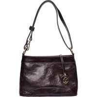 Elegante braune Schultertasche aus Leder