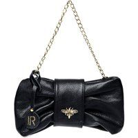 Gesteppte Schultertasche mit Lederkette