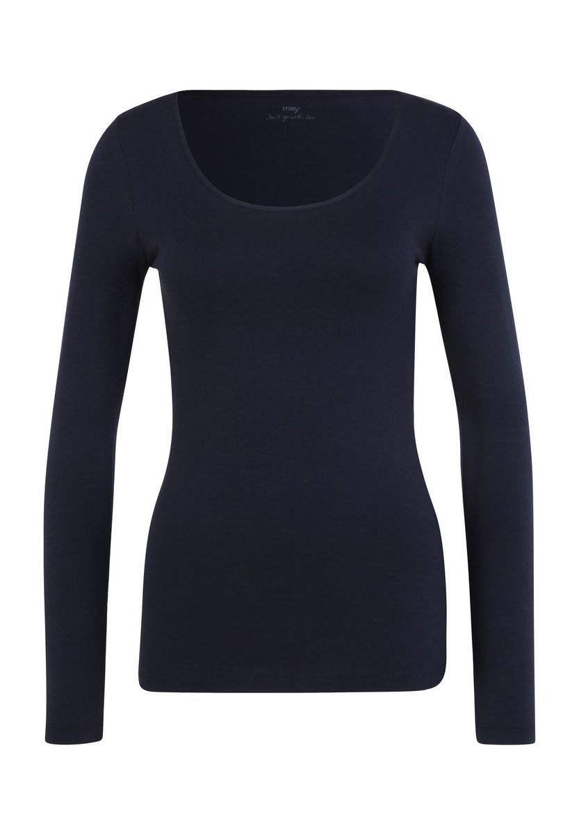 mey Unterhemd Cotton Pure, Langarm, für Damen, blau, 38